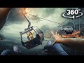 360° Ropeway Storm Accident 1 - Your girlfriend falling and sinking VR 360 Video 4K Ultra HD