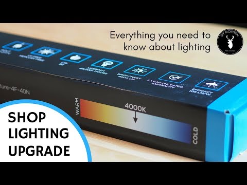 Workshop lighting upgrade  Everything you need to know about lighting  Shop upgrade EP1