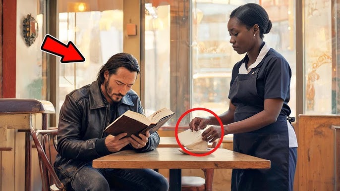 Keanu Reeves Orders Coffee — BLACK WAITRESS Secretly Slips Him A Note That  Stops Him Cold