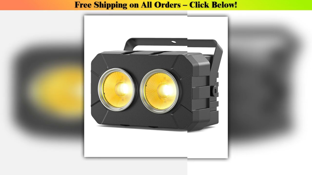 U'King 4PCS 120W RGBW COB LED Dyeing Par Light DMX512 2 Eyes Stage Light LED Blinder Lighting for
