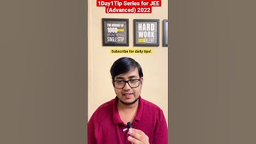 This hack helped me increase my score drastically in JEE (Advanced) - Adish, IITB #1Day1Tip #shorts