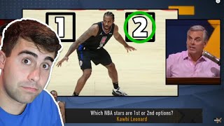 REACTING TO COLIN COWHERD'S NBA 1ST OR 2ND OPTIONS!
