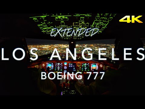 LOS ANGELES | BOEING 777 LANDING 4K EXTENDED