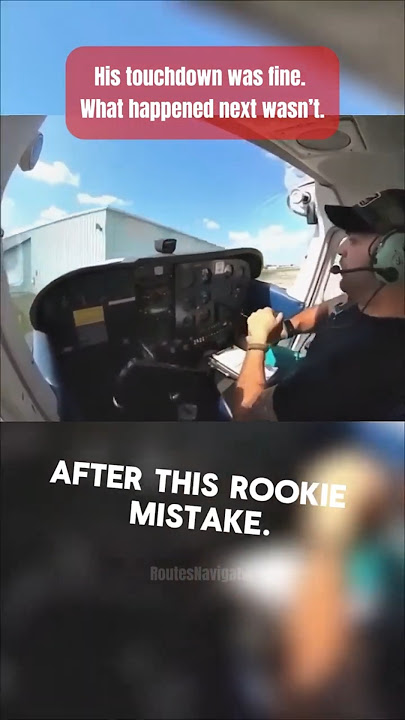 Student Pilot Crash Land into the Hangar 😱