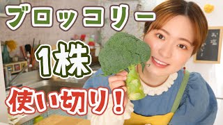 【茎まで食べよう】ブロッコリー1株使い切り！3品作ります！