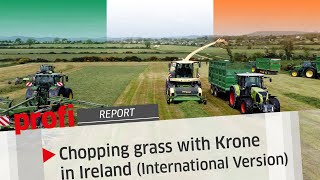 International Version: Chopping grass with Krone in Ireland | profi #Report