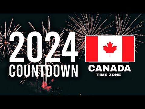 Canada 2024 New year Countdown Live | EST Canada Time Zone