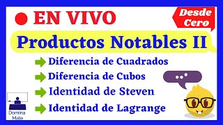 ✅Productos Notables II (Diferencia de Cuadrados ,Diferencia de Cubos ,Steven, Lagrange ) ✅Productos Notables II (Diferencia de Cuadrados ,Diferencia de Cubos ,Steven, Lagrange )