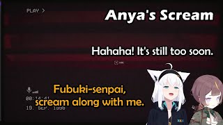 Fubuki Can't Stop Laughing When Anya Wont Flinch at Jumpscare in The Backrooms