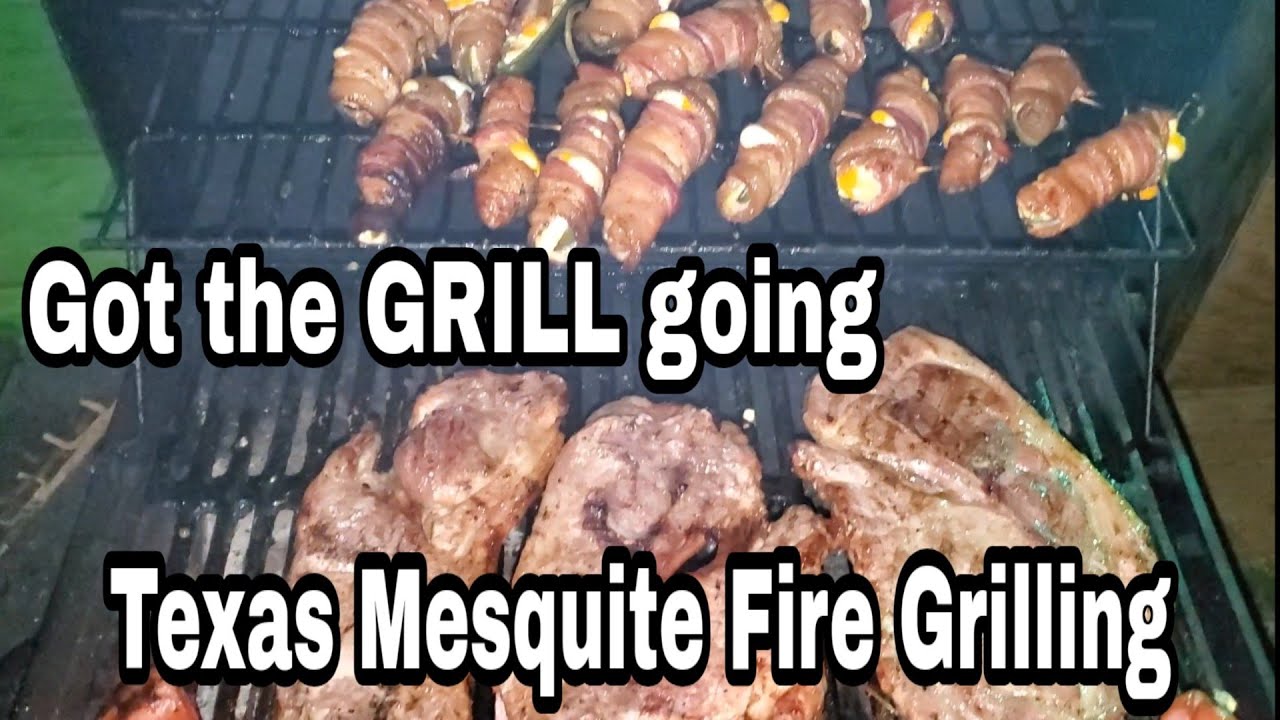 Texas Mesquite Barbecue with Jalapeno poppers YouTube