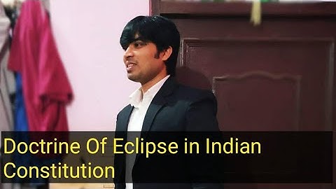 Doctrine of Eclipse | Article 13(1) | Constitutional law | Delhi University