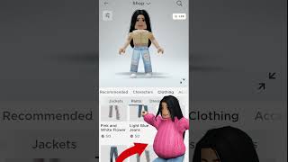 How to look PREGNANT in Roblox.. #shorts #roblox