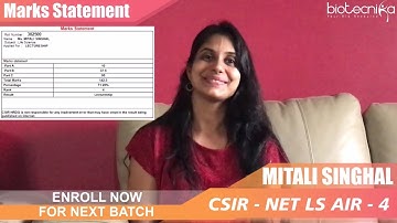 CSIR NET Rank 4 - Topper Mitali Singh Qualified CSIR NET In Her First Attempt