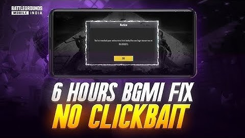 How To Play More Than 6 Hours In Bgmi | Android & Ios | Vippu