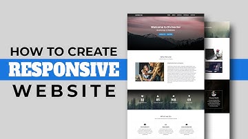 Bootstrap 4 Responsive Landing Page Website Design | Responsible website design