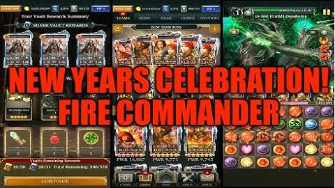 Legendary Game Of Heroes: New Years Celebration Team Testing/Event Gameplay (Fire Commander)