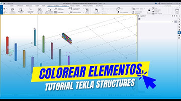 Colorear elementos del modelo en Tekla Structures