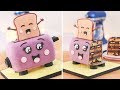 Cute Toaster & Happy Toast - Cake Decorating - Tan Dulce