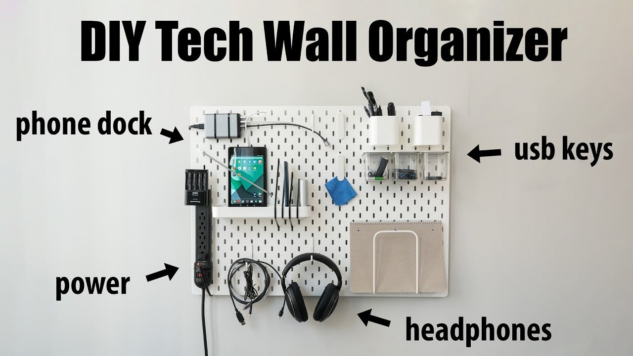 Simple Pegboard Shelves