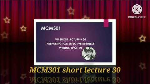 MCM301 lec 30 | mcm301 vu short lecture 30 | lectures in urdu.