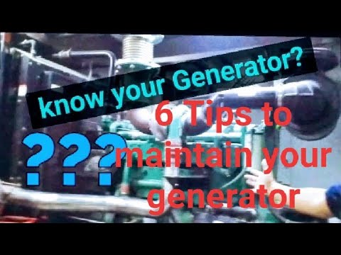 How to maintain a generator??
