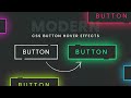 Modern css glowing button hover effects  html css tutorial