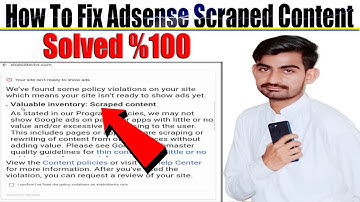 How to Fix valuable Inventory scraped Content Error And Get Google Adsense Approval | 2020
