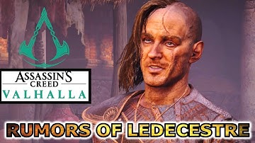 RUMORS OF LEDECESTRE QUEST WALKTHROUGH AC VALHALLA EXPLORE FOR CLUES KING BURGRED