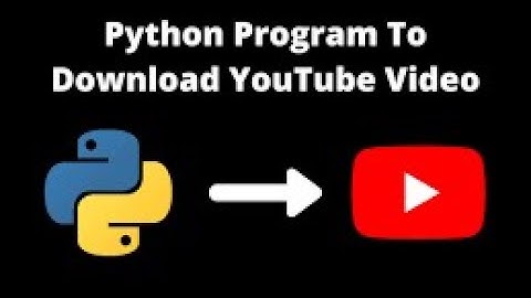 Python-Youtube Video downloader Project