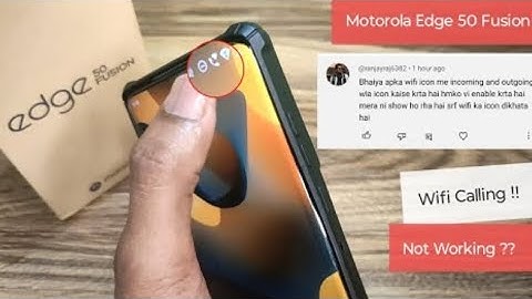 NOT SHOWING !! Motorola Edge 50 Fusion WIFI CALLING SETTING Detail Video - WORKING #wificalling