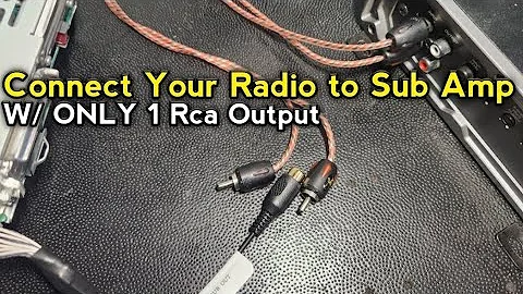 Connect Car Stereo To Amplifer when Radio Has Only 1 Rca Output