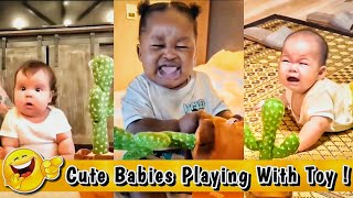 Dancing Cactus Toy! 🌵😄 Cutest Baby Funniest Moments - Try Not to Laugh in 2024 🤣