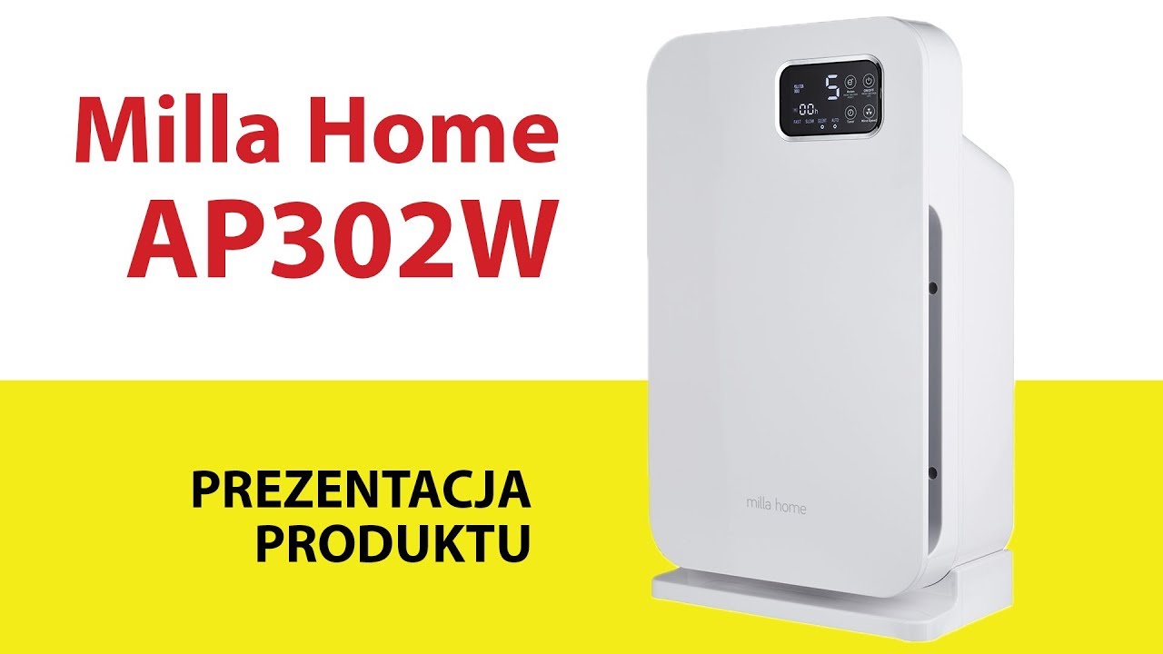 Oczyszczacz powietrza MILLA HOME AP302W YouTube