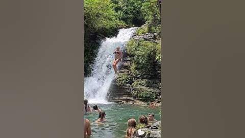Dive and explore beautiful waterfalls with Eleanor 🔥 #travel #waterfall