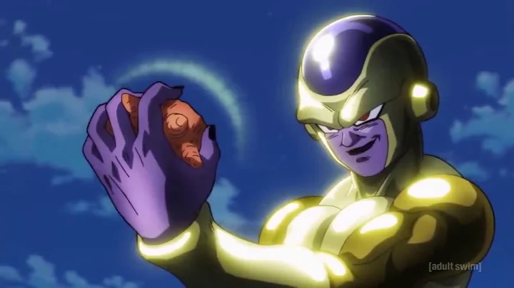 Beerus saves Goku, Frieza locks Goku in a sphere, Frieza destroy assassins from U9, English Dub