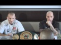 Tony Dodson and Darren Stubbs press conference