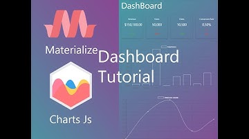 Materialize Creating Dashboard And Add Charts with Charts.JS