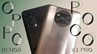 Poco X3 pro vs Oppo Reno5 сранение камер и возможностей