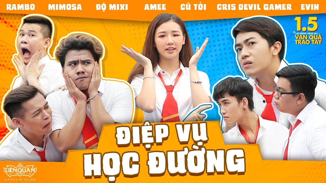 Điệp vụ học đường | [OFFICIAL] Công chiếu phim ngăn ĐIỆP VỤ HỌC ĐƯỜNG – Cris Devil, Amee, Độ Mixi, Rambo, Mimosa, Củ Tỏi