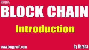 blockchain tutorial|Block Chain Introduction by Harsha