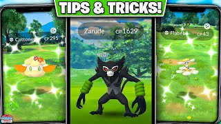 Top Tips for Verdant Wonders Event: Zarude, Rogue of the Jungle Research, & New Shinies!