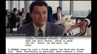 Incredible Improvised Scene by Matthew Mcconaughey with Original Script | Wolf of Wall Street (2013)