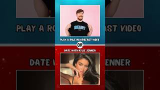 Would you rather play a role in MrBeast video or? #quiz #wouldyourather #shorts #mrbeast