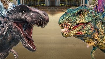 Emperor Mortem Rex & Strong Team Vs Mortem Rex raid Boss Raid Fight! - Jurassic World Alive