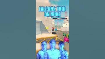 FALCONS TRIO DOMINATE NUKE! #cs2 #m0nesy #kyousuke #teses #faceit #highlights #nuke