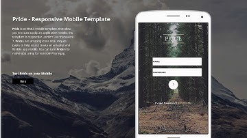 Pride - Multipurpose Mobile Template | Themeforest Download