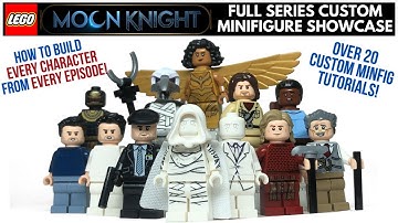 LEGO MOON KNIGHT: FULL SERIES Custom Minifigure Showcase - How to Build EVERY CHARACTER!