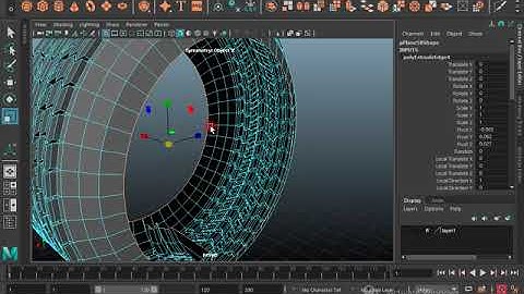Tyer and rim 3d model in maya 2019 part 3