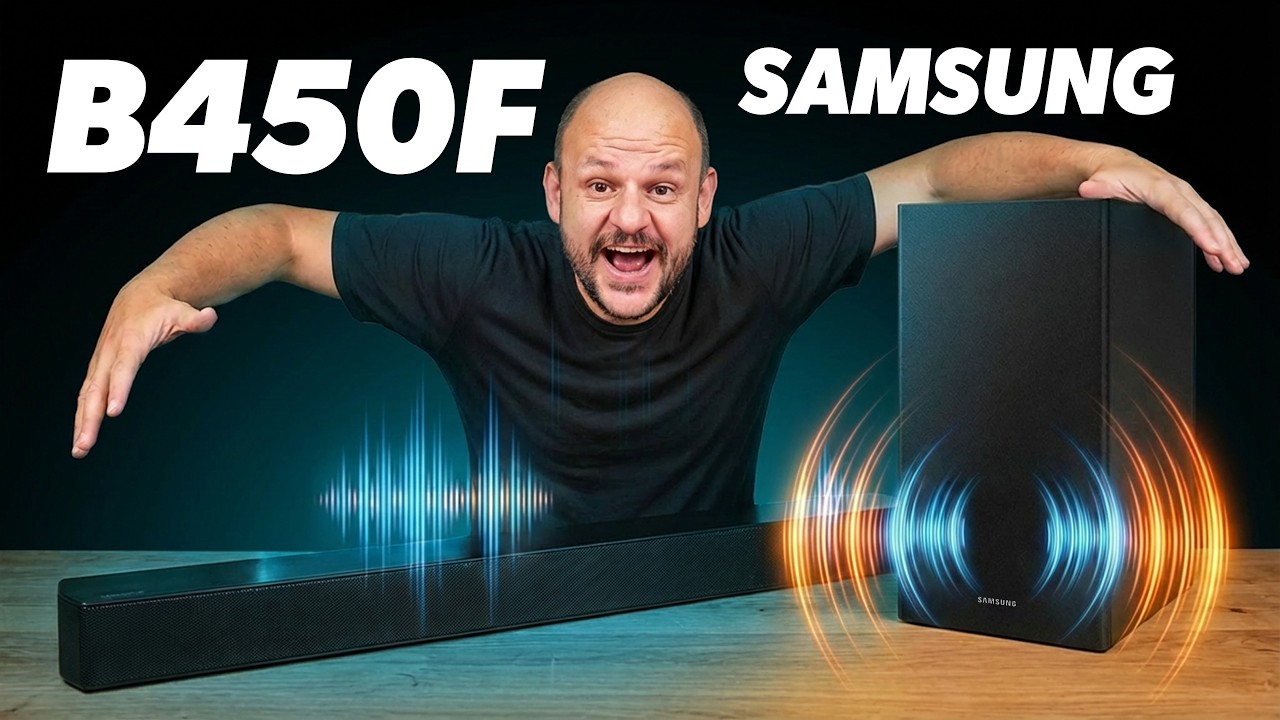 Soundbar Samsung HW B450F 2.1 é boa e vale a pena?  Teste de Áudio! Custo-Benefício TOP