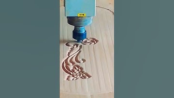Mesmerizing CNC Wood Carving Time Lapse Videos. #shorts